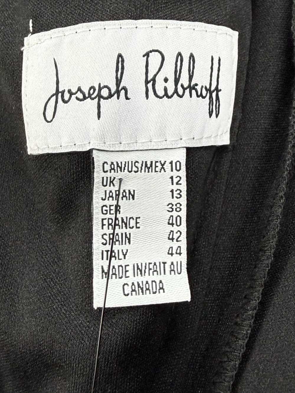 Joseph Ribkoff Sheer Mesh Sleeve Mini Dress Mod Chic Dark Academia Wednesdaycore - Picture 10 of 12